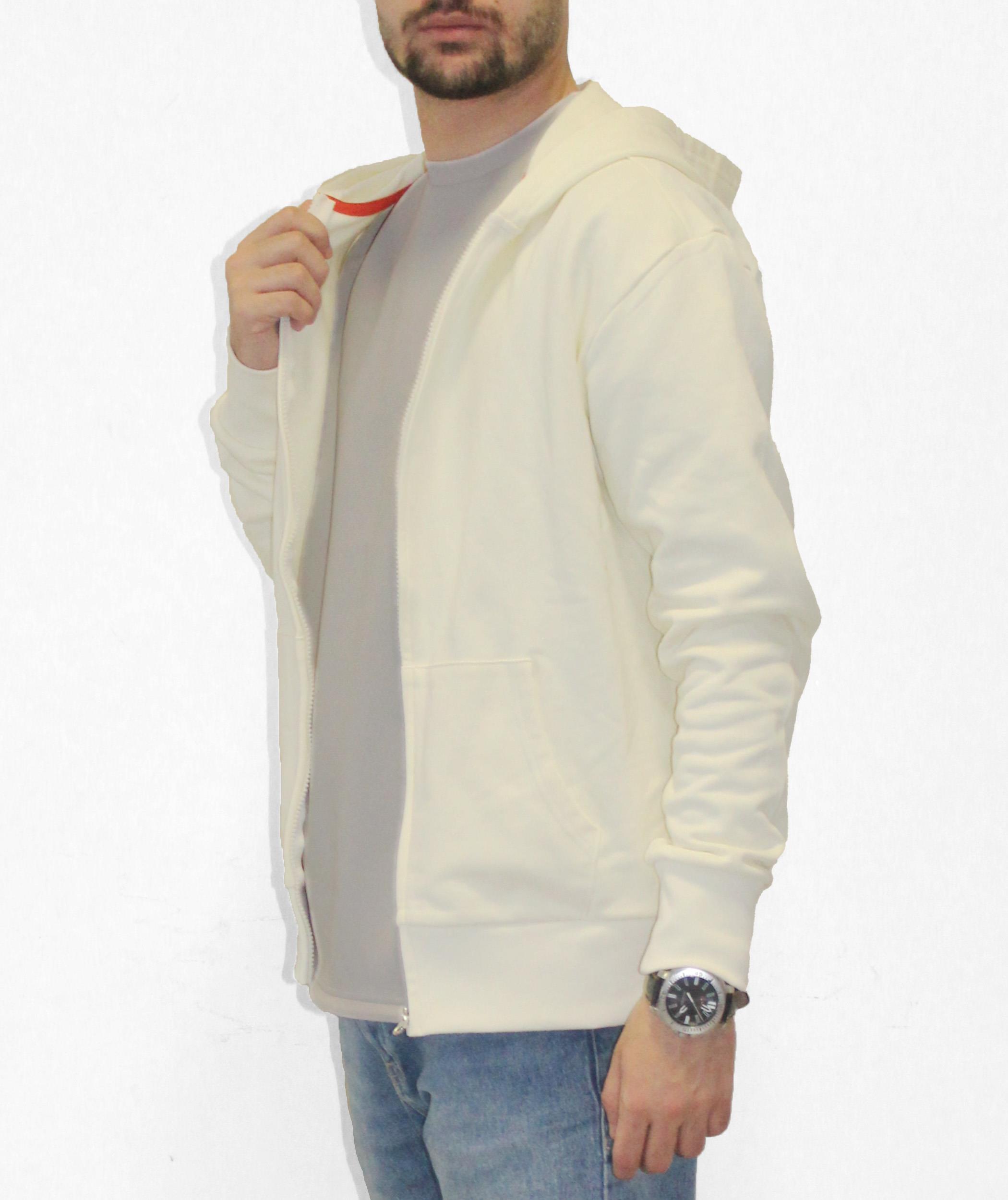 numb Original Krem Fermuarlı Hoodie