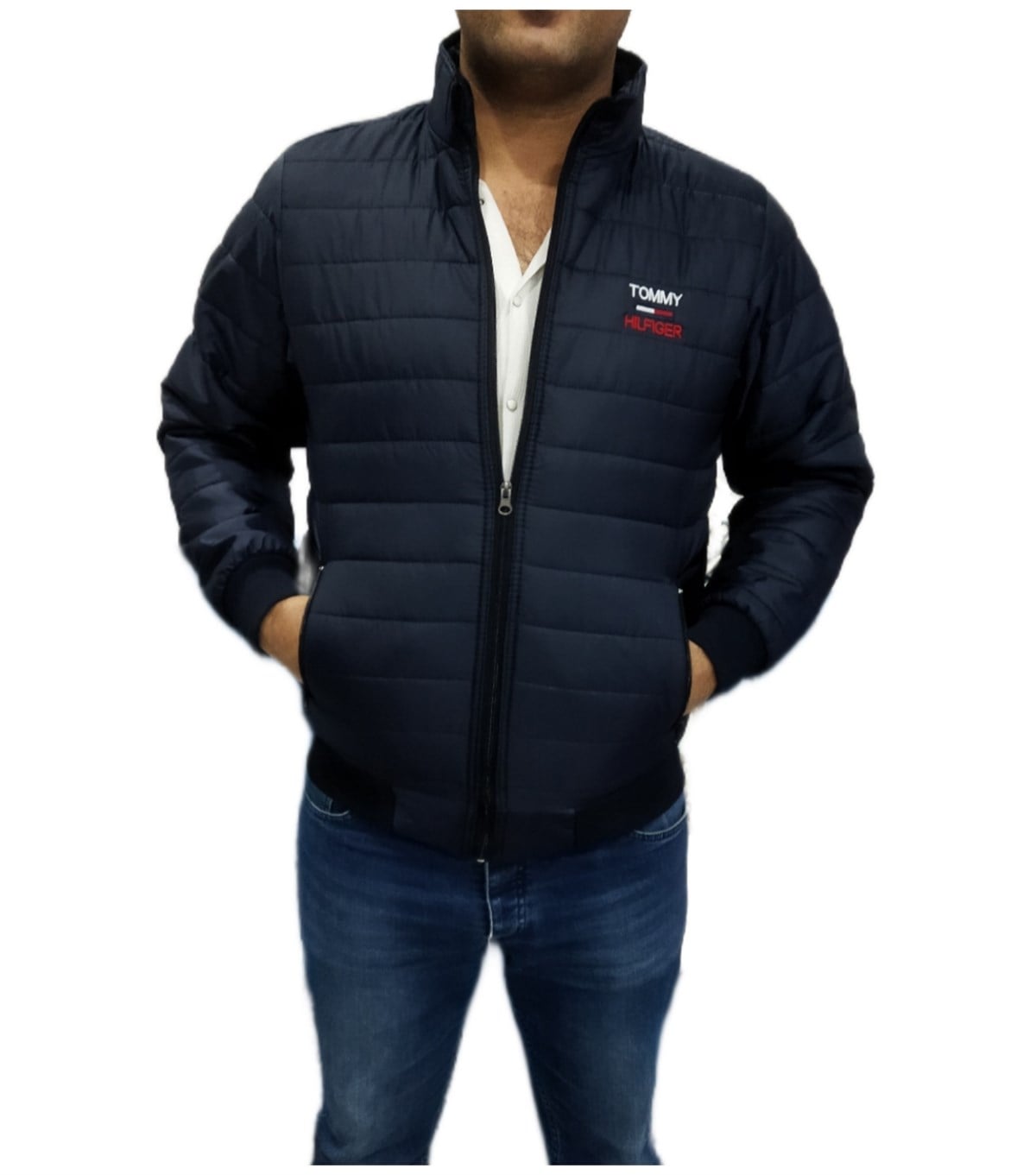erkek tommy hılfiger kalın mont lacivert