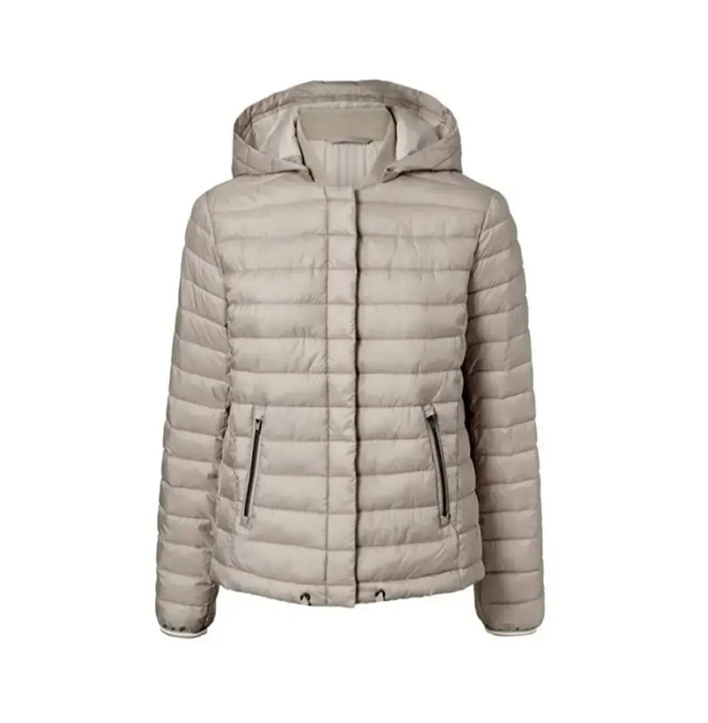 Kapşonlu bayan mont