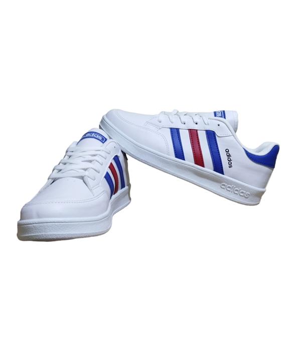 Erkek spor ayakkabı beyaz lacivert adidas 