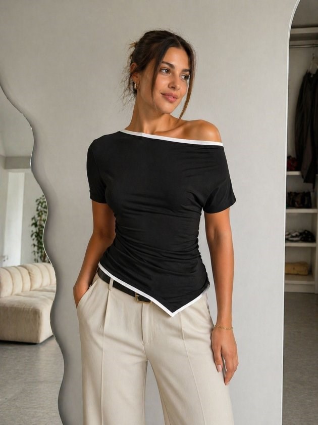 Kadın Düşük Omuz Bluz