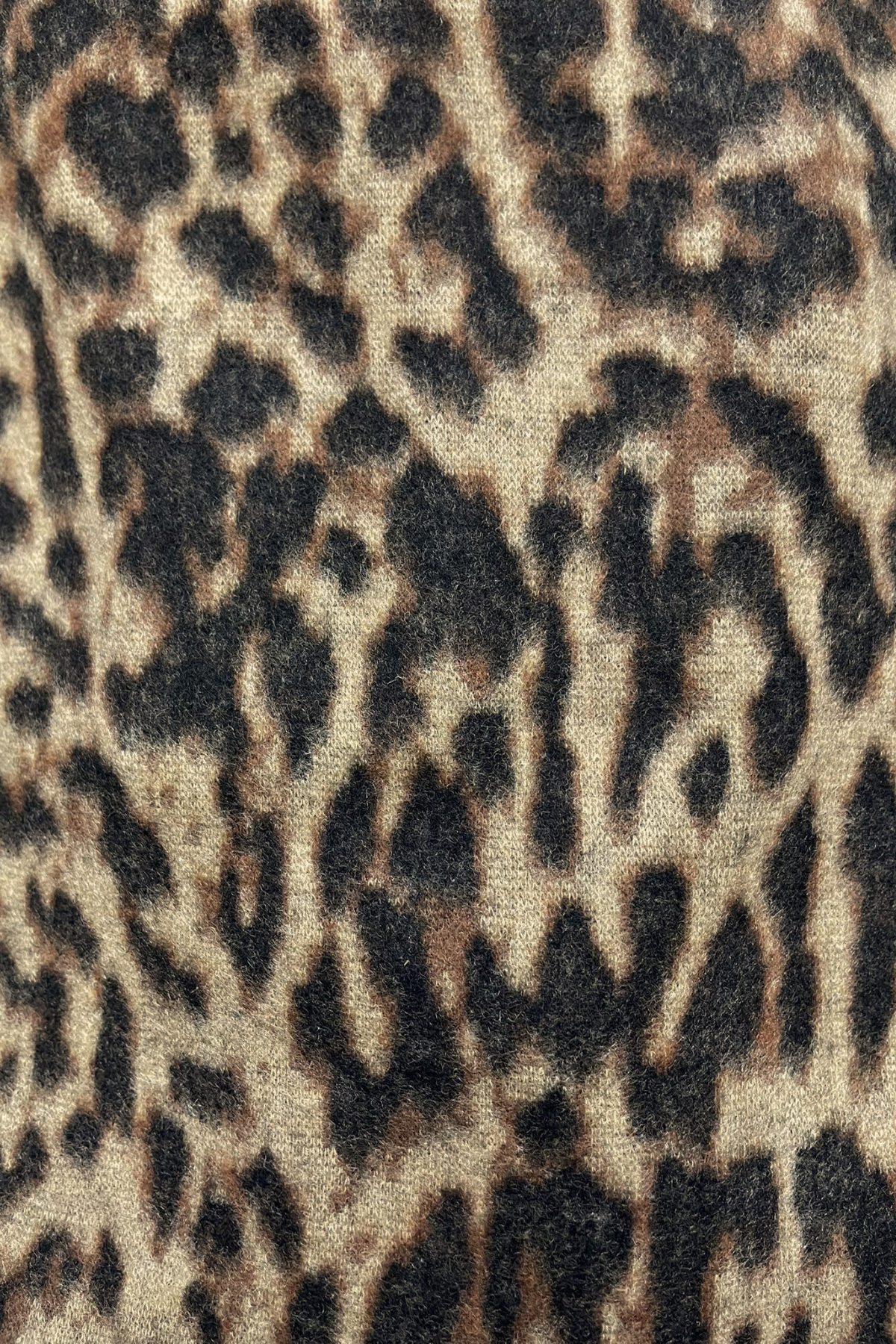 Corinna, Bisiklet Yaka Leopar Desenli Geri Dönüştürülmüş Polyesterli Sweatshirt 