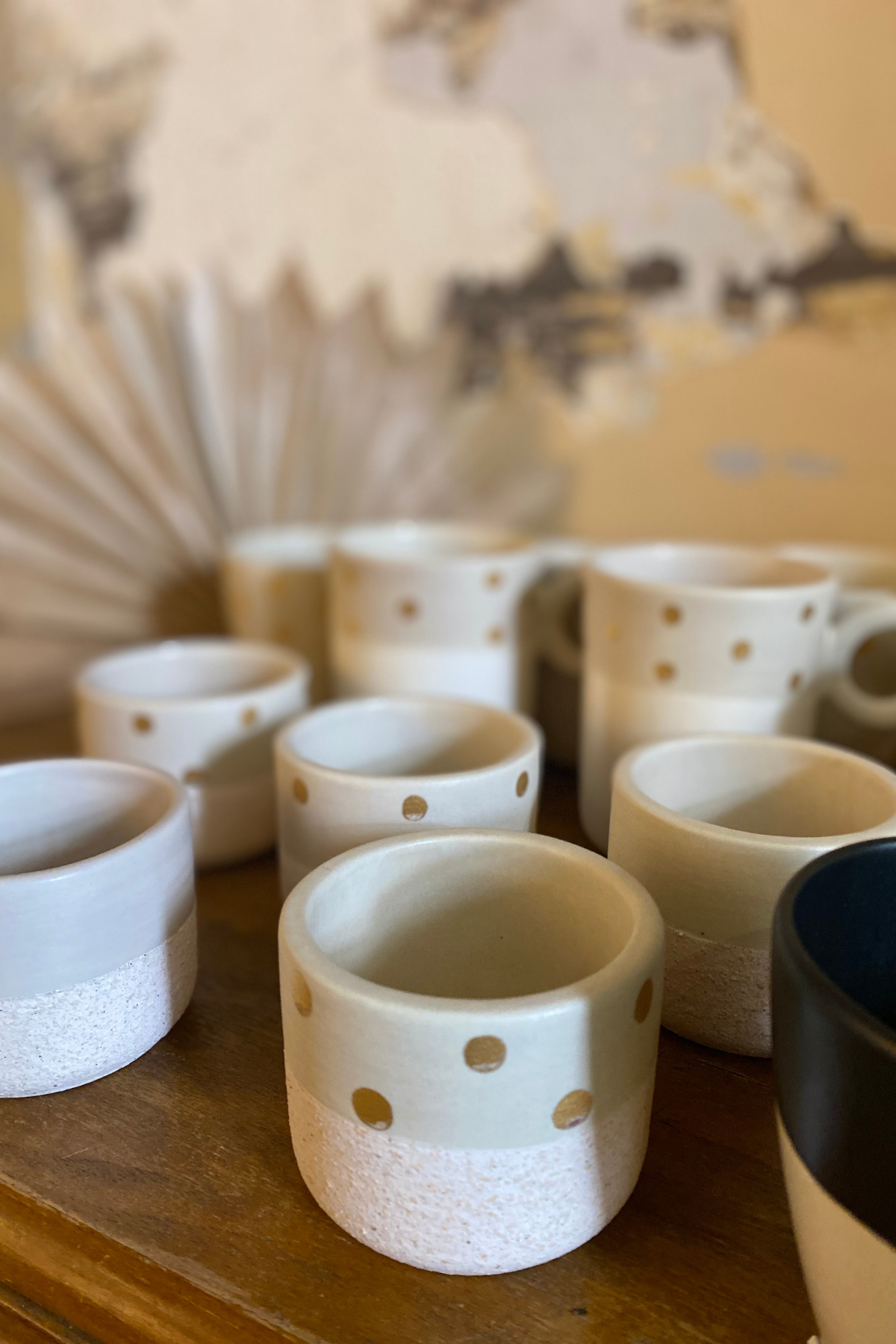 El Yapımı, Puantiyeli, Seramik Tealight Mumluk