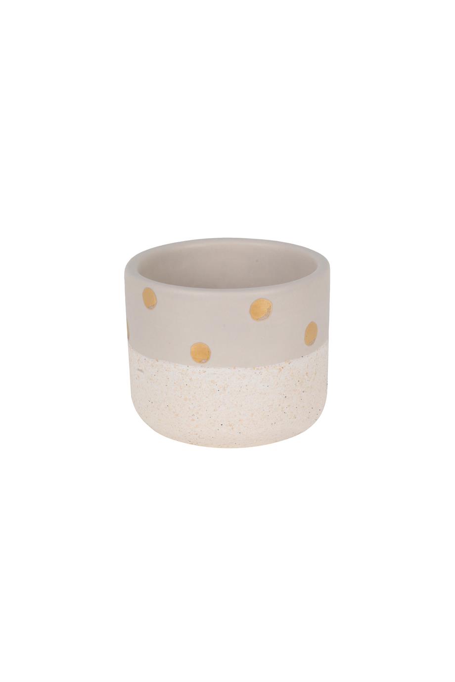 El Yapımı, Puantiyeli, Seramik Tealight Mumluk