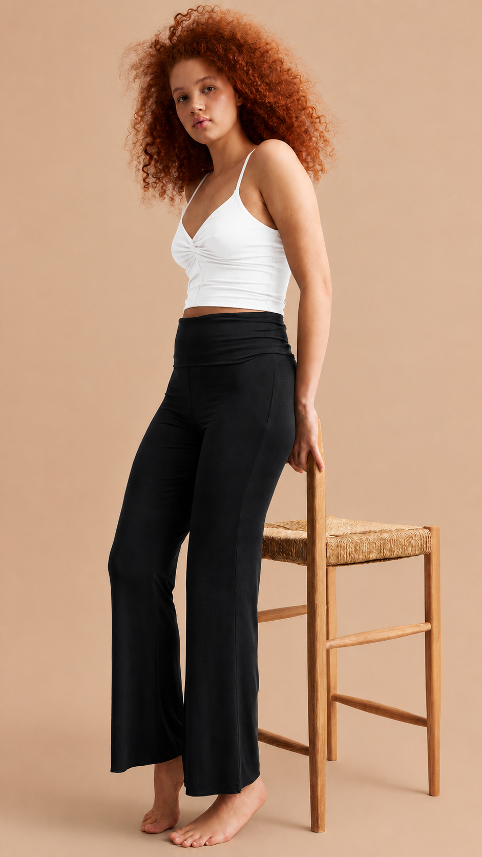 Gaia Pant, Modal Karışımlı Bootcut Pantolon