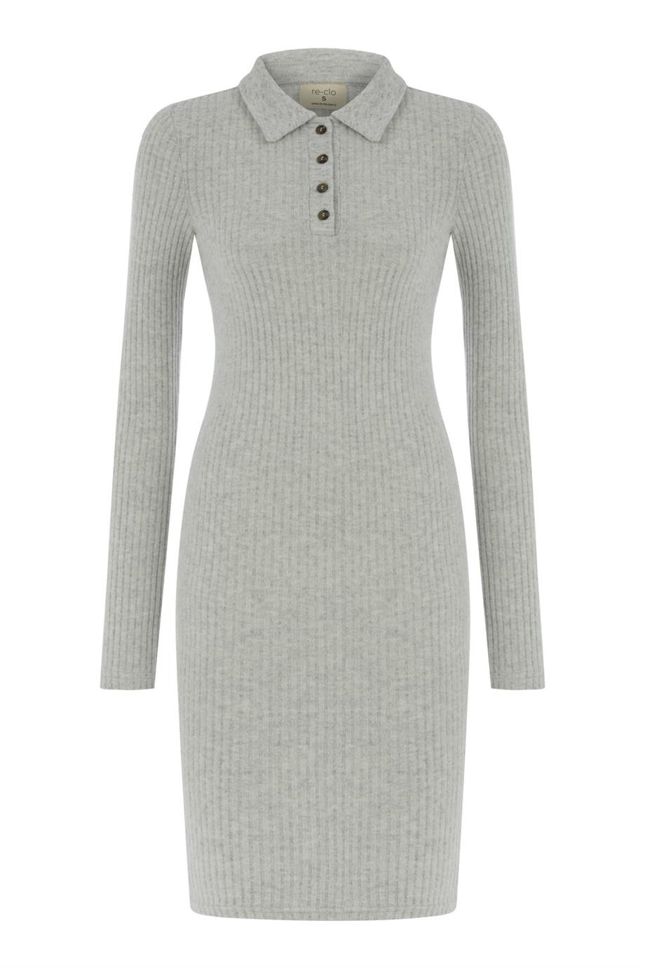 HOLLY DRESS - YAKA DETAYLI MİNİ ELBİSE 