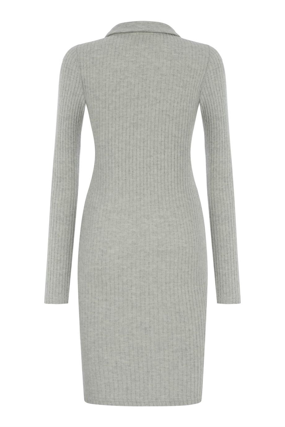 HOLLY DRESS - YAKA DETAYLI MİNİ ELBİSE 