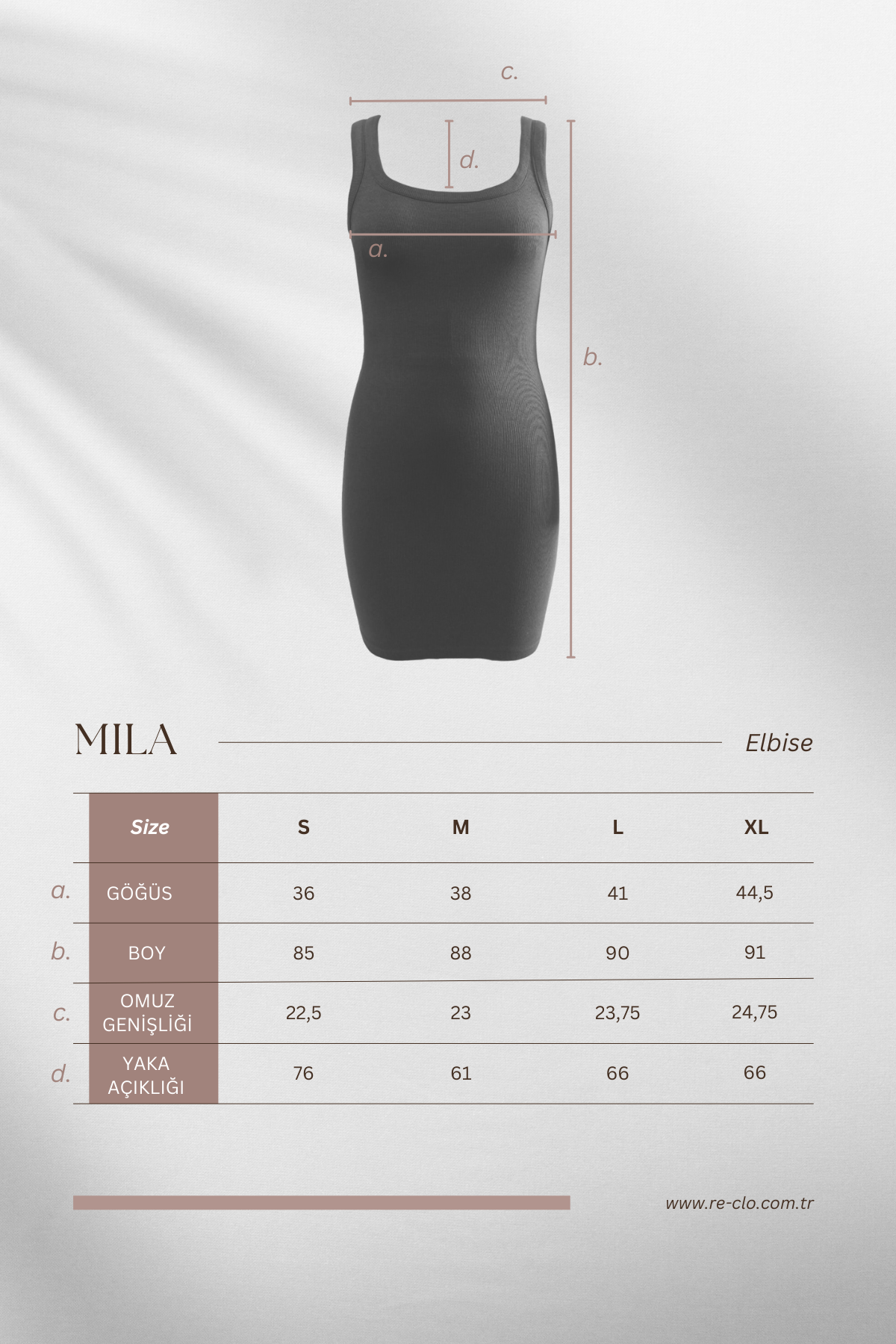 MILA, Organik Pamuklu, Ribana Midi Elbise