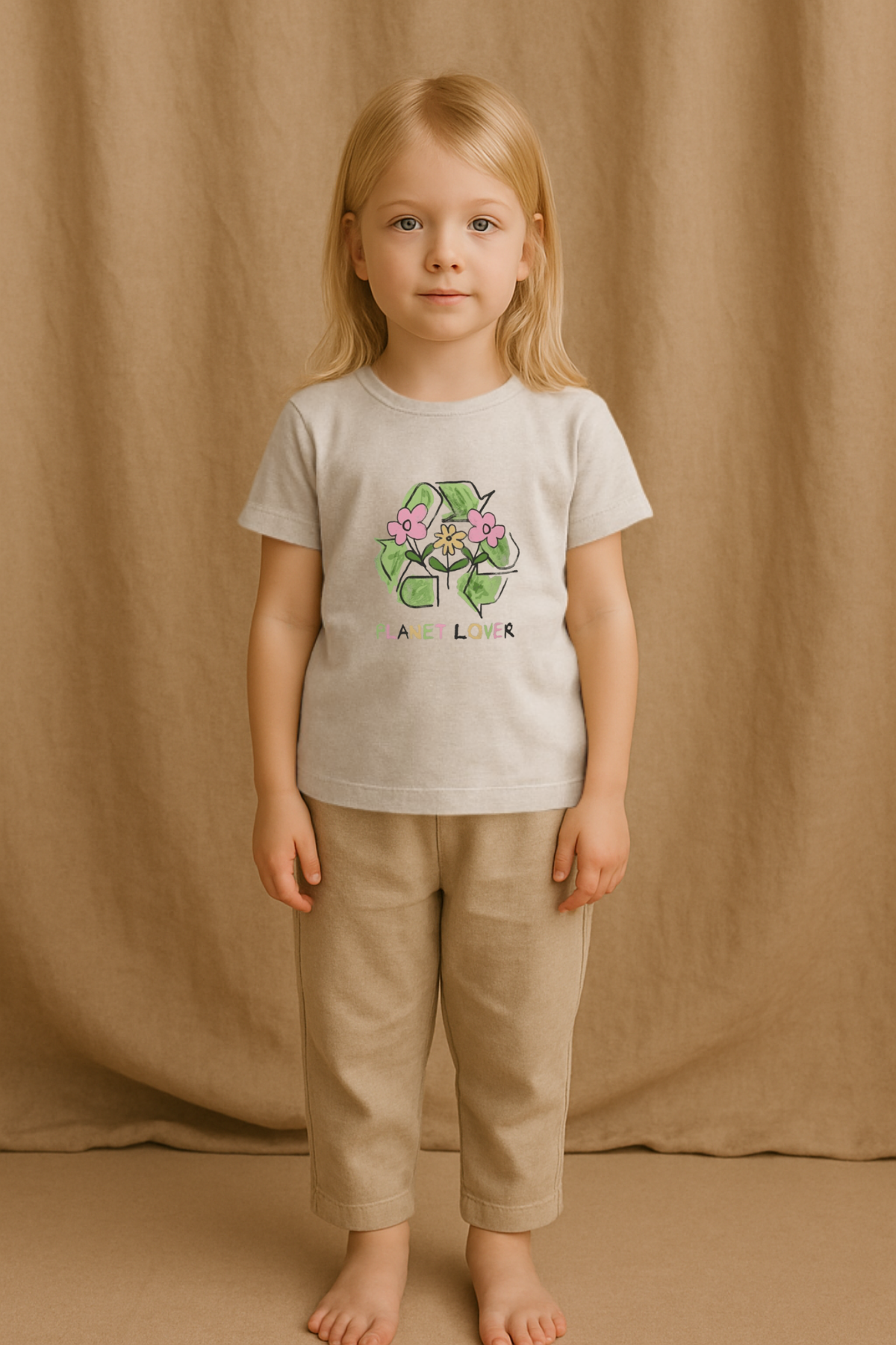 PLANET TEE - ORGANIK KUMAŞLI BASKILI T-SHIRT