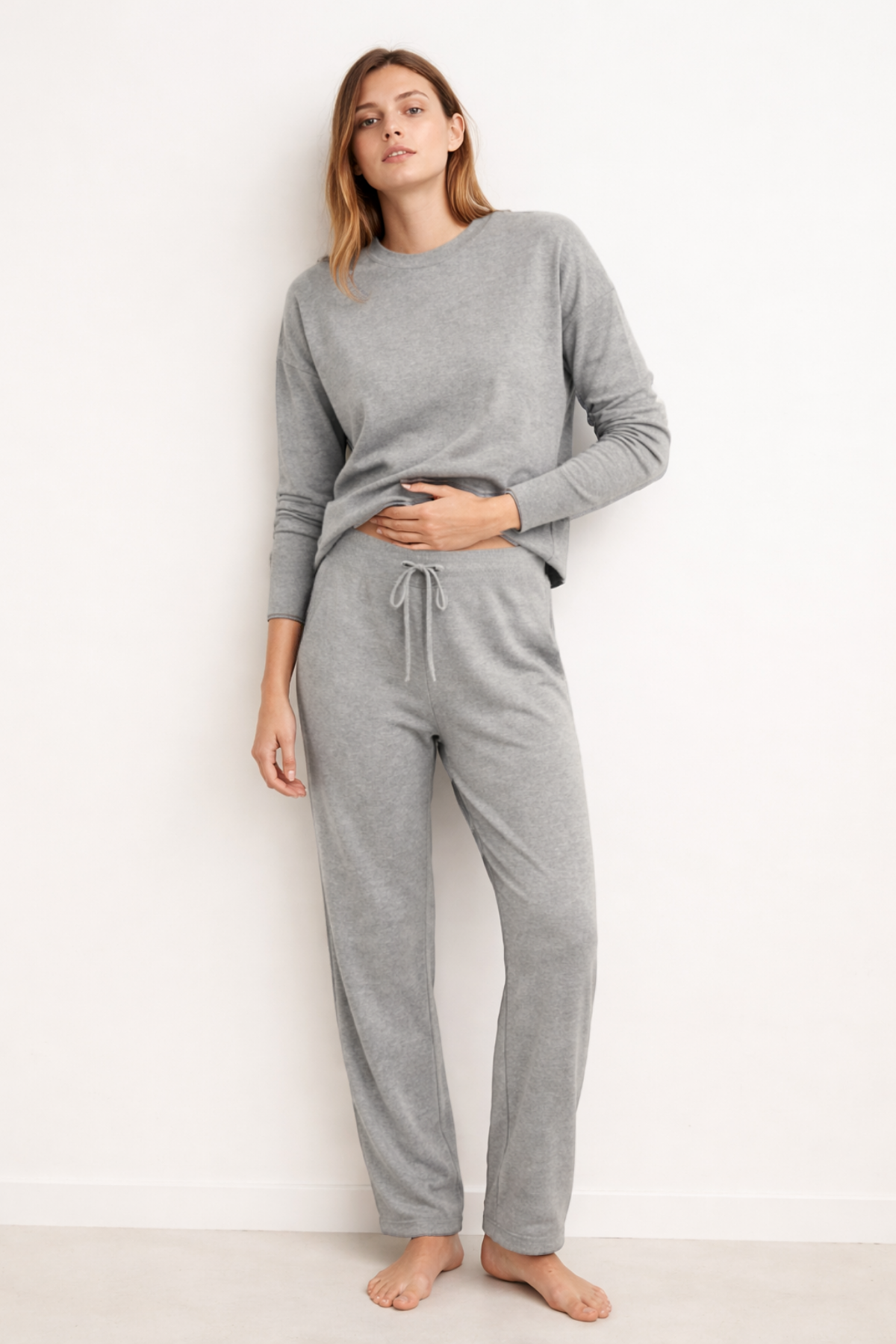VALENCIA, Organik Kumaşlı Yumuşak Alt Üst Pijama Takımı
