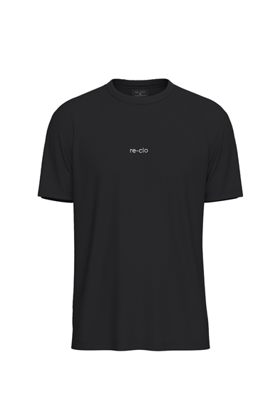 Jose, Nakış Detaylı Organik Pamuklu Siyah  T-shirt