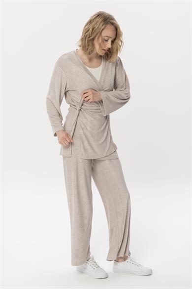 Yoga Top Soft, Havlu Kumaş Detaylı Tunik