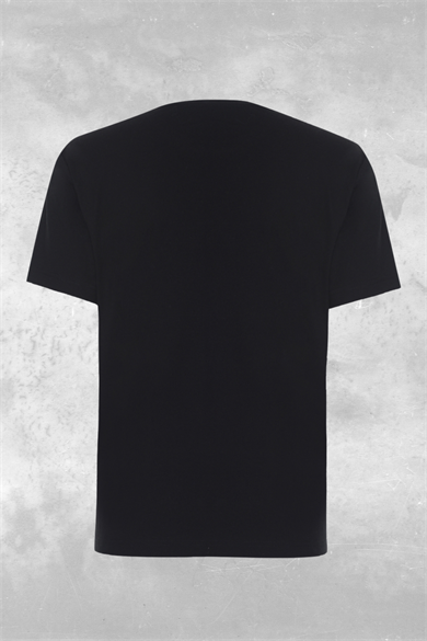 Artemus, 3D Baskılı, Organik Kumaşlı, Bisiklet Yaka, Lacivert T-shirt