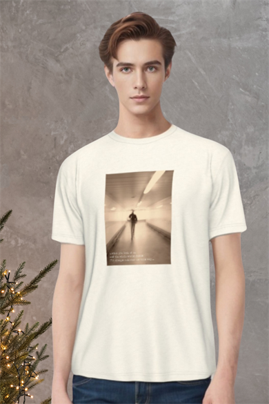 BRADLEY TEE, Organik Kumaşlı, Su Bazlı Baskı Detaylı T-shirt