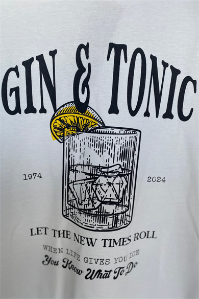 CAPRI TEE, Su Bazlı Baskı Detaylı, Organik Pamuklu T-shirt