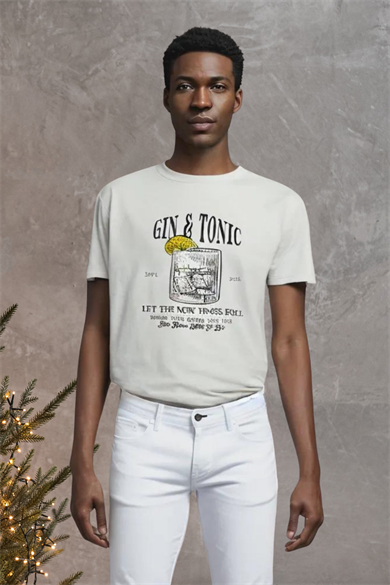 CAPRI TEE, Su Bazlı Baskı Detaylı, Organik Pamuklu T-shirt