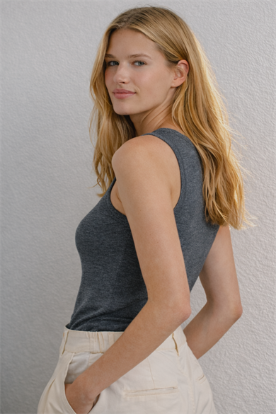 COURTNEY TANK TOP, Sürdürülebilir Kumaşlı, Ribana Atlet