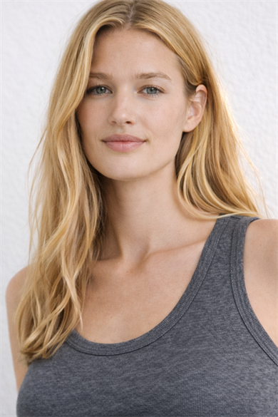 COURTNEY TANK TOP, Sürdürülebilir Kumaşlı, Ribana Atlet