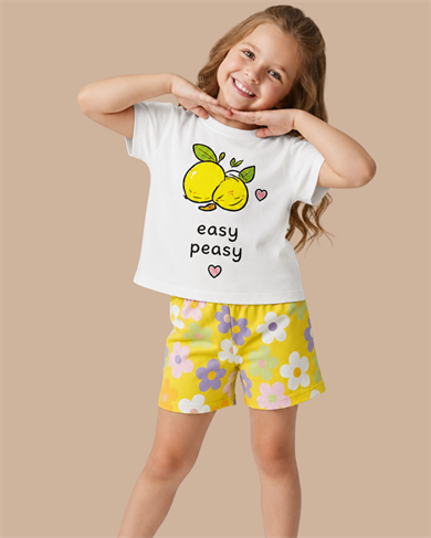 EASY PEASY, Organik Kumaşlı Kısa Kollu Baskılı Unisex Çocuk T- shirt