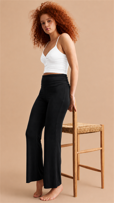 Gaia Pant, Modal Karışımlı Bootcut Pantolon