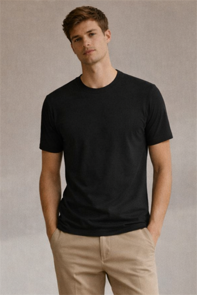 HENRY TEE, Organik Pamuklu, Regular T-shirt