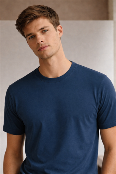 HENRY TEE, Organik Pamuklu, Regular T-shirt