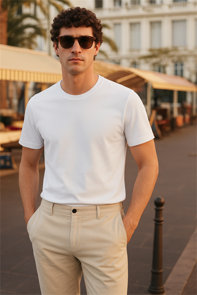 HENRY TEE, Organik Pamuklu, Regular T-shirt