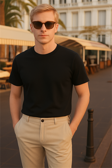 HENRY TEE, Organik Pamuklu, Regular T-shirt