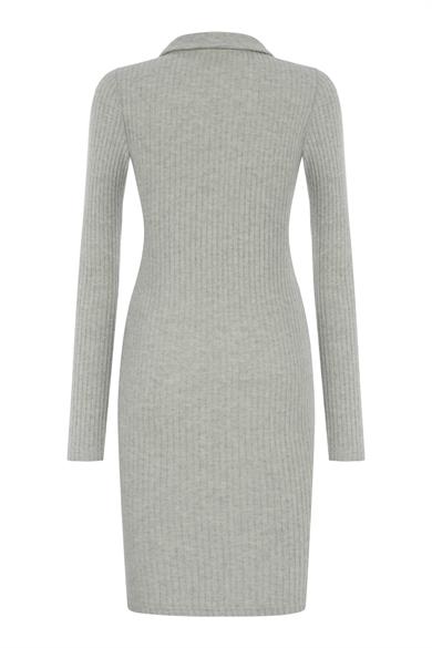 HOLLY DRESS - YAKA DETAYLI MİNİ ELBİSE 