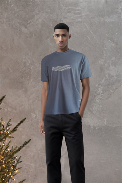 HUNTER TEE, Ön Arka Baskı Detaylı, Organik Pamuklu T-shirt