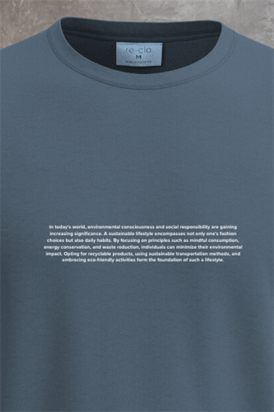 HUNTER TEE, Ön Arka Baskı Detaylı, Organik Pamuklu T-shirt