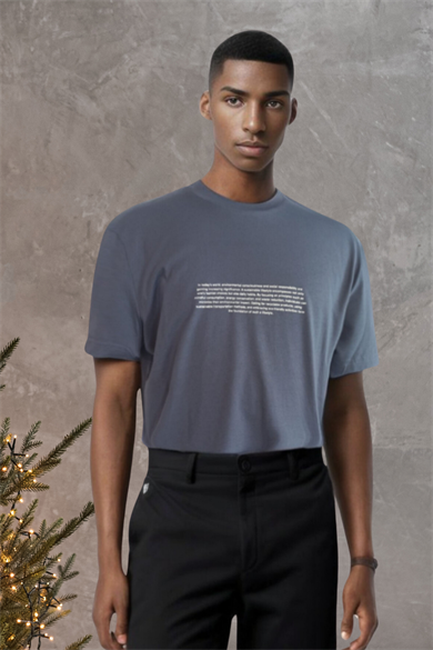 HUNTER TEE, Ön Arka Baskı Detaylı, Organik Pamuklu T-shirt