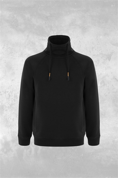 James Yüksek Yaka Organik Kumaşlı Erkek Sweatshirt