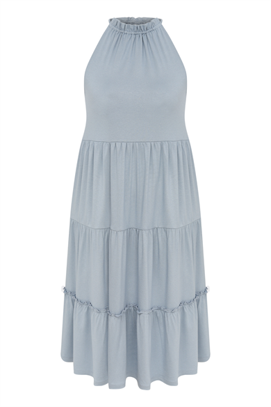 Lola, Sürdürülebilir Kumaşlı Askılı Elbise