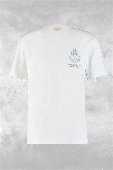 Marine Tee, Kısa Kollu, Organik Kumaşlı, Bisiklet Yaka Unisex T-shirt