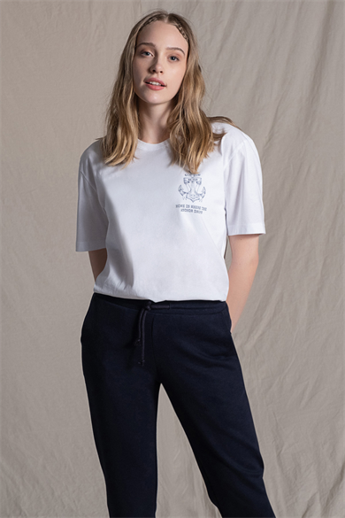 Marine Tee, Kısa Kollu, Organik Kumaşlı, Bisiklet Yaka Unisex T-shirt