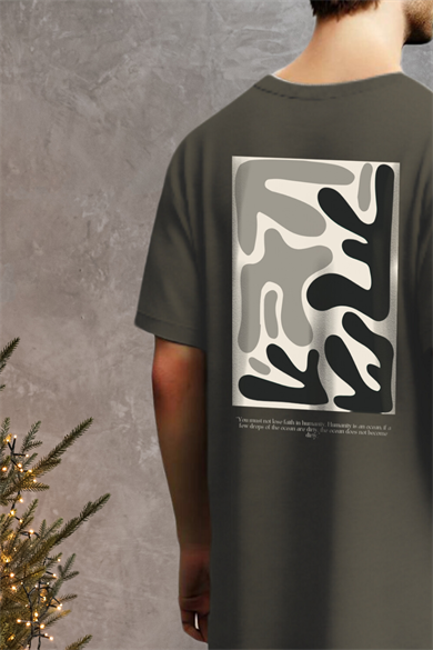 MOSES TEE, Ön Arka Baskı Detaylı, Organik Pamuklu, T-shirt