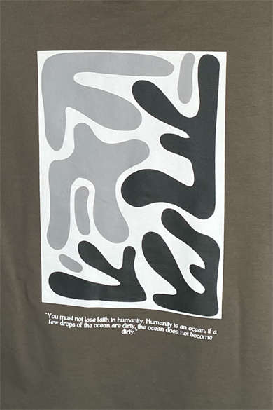 MOSES TEE, Ön Arka Baskı Detaylı, Organik Pamuklu, T-shirt