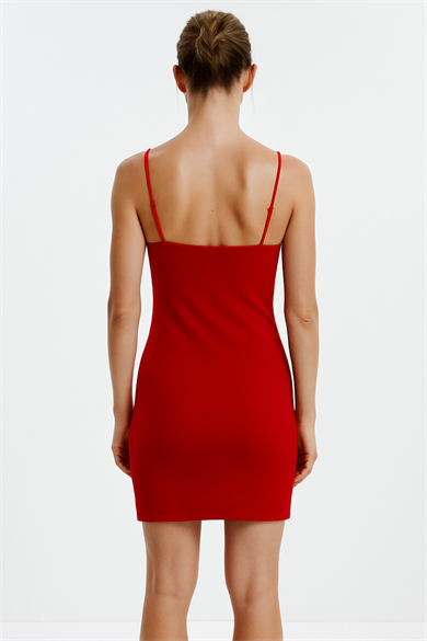 Ode Dress, Organik Kumaşlı Askılı Yumuşak Dokulu Elbise