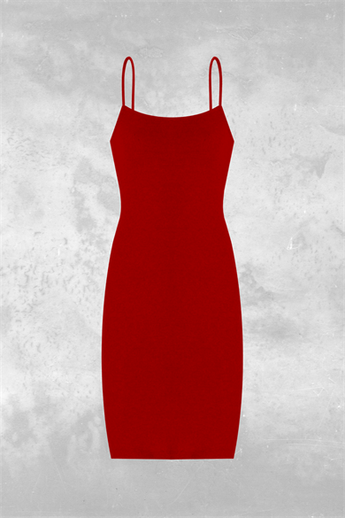 Ode Dress, Organik Kumaşlı Askılı Yumuşak Dokulu Elbise