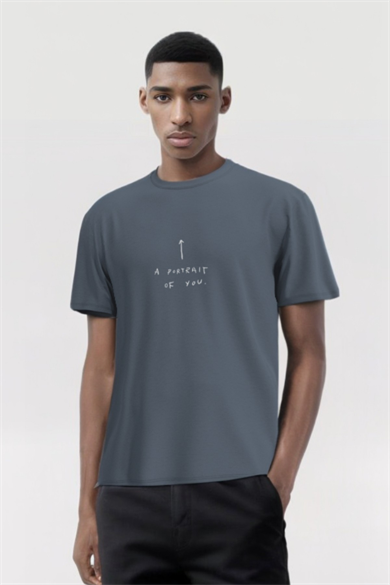 PHILL TEE, Ön Baskı Detaylı, Organik Pamuklu T-shirt