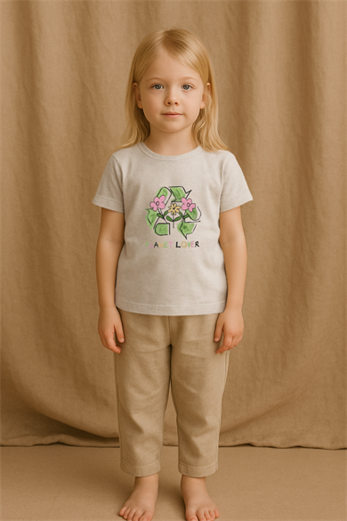 PLANET TEE - ORGANIK KUMAŞLI BASKILI T-SHIRT