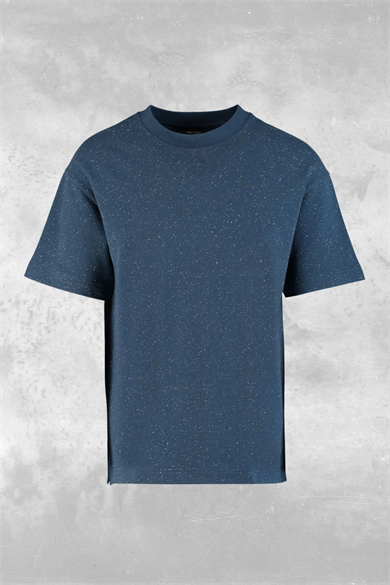 Walter, Nopeli, Organik Kumaşlı, Reglan, Kısa Kollu Lacivert T-shirt