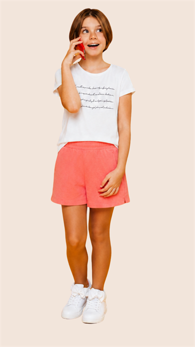 ZELDA, Unisex Kids Short, Organik Kumaşlı Çocuk Şort