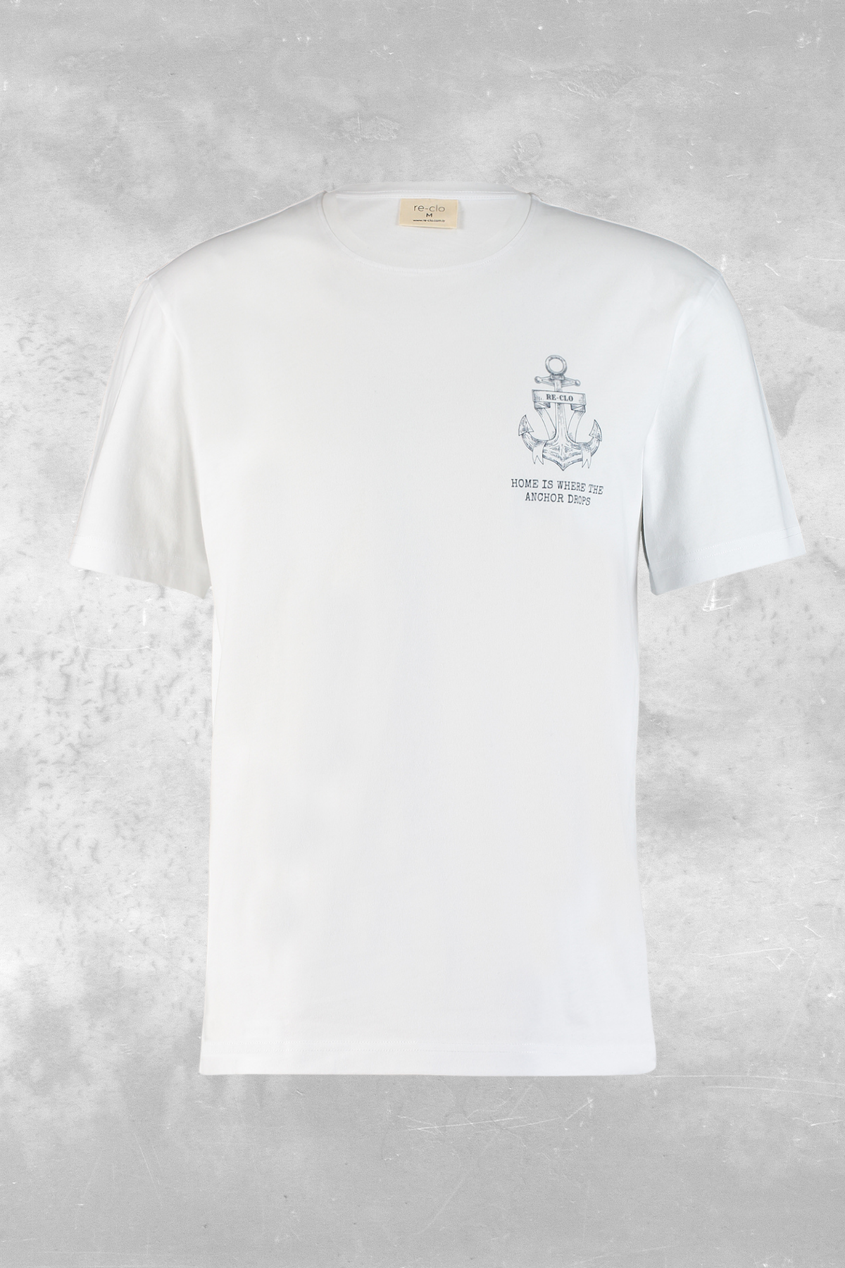 Marine Tee, Kısa Kollu, Organik Kumaşlı, Bisiklet Yaka Unisex T-shirt
