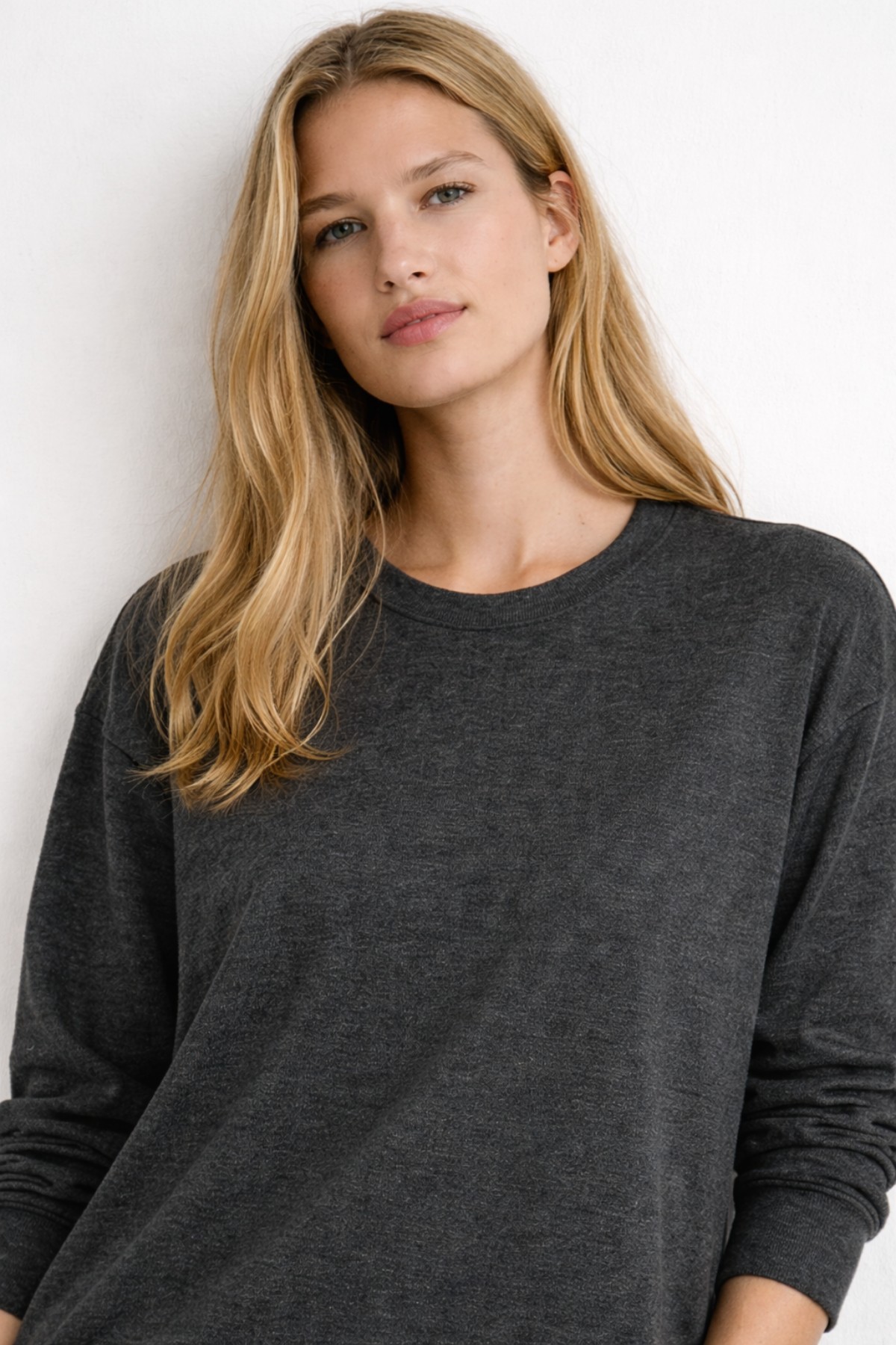 NANCY LONG SLEEVE, Organik Kumaşlı Kadın Sweatshirt