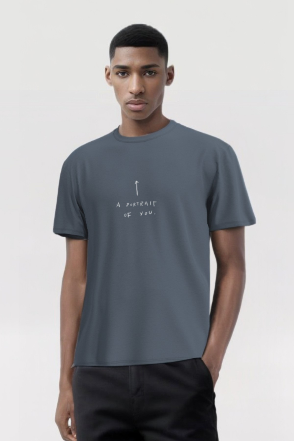 PHILL TEE, Ön Baskı Detaylı, Organik Pamuklu T-shirt