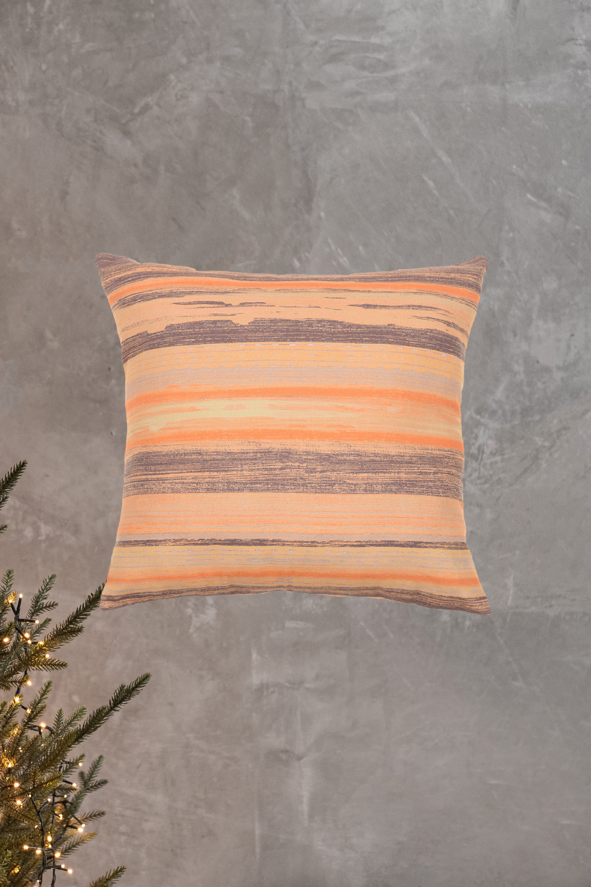 Pillow 2 - Baskı Detaylı Çizgili Yastık Kılıfı