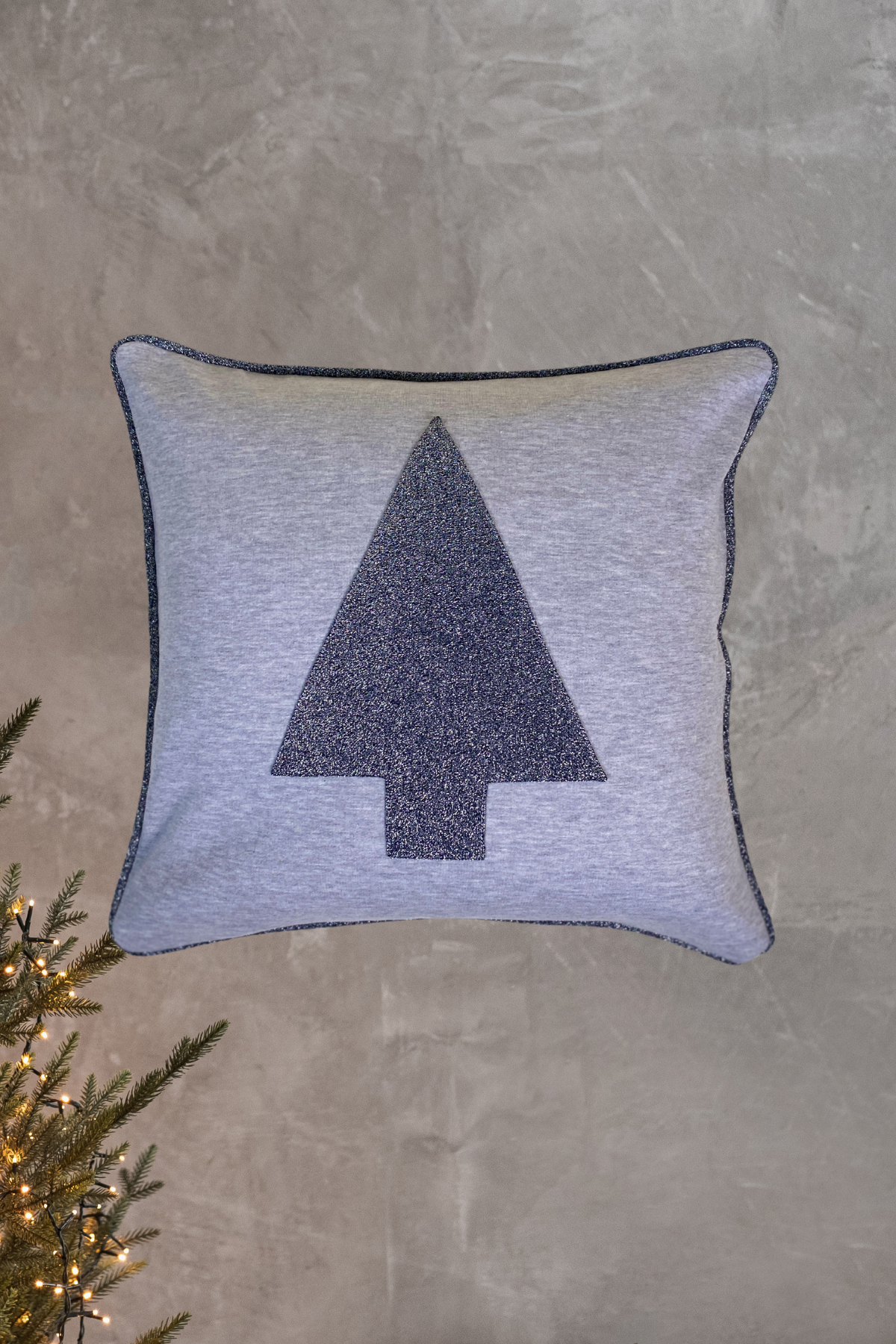 Pine Pillow, Organik Kumaşlı Yılbaşı Temalı Yastık