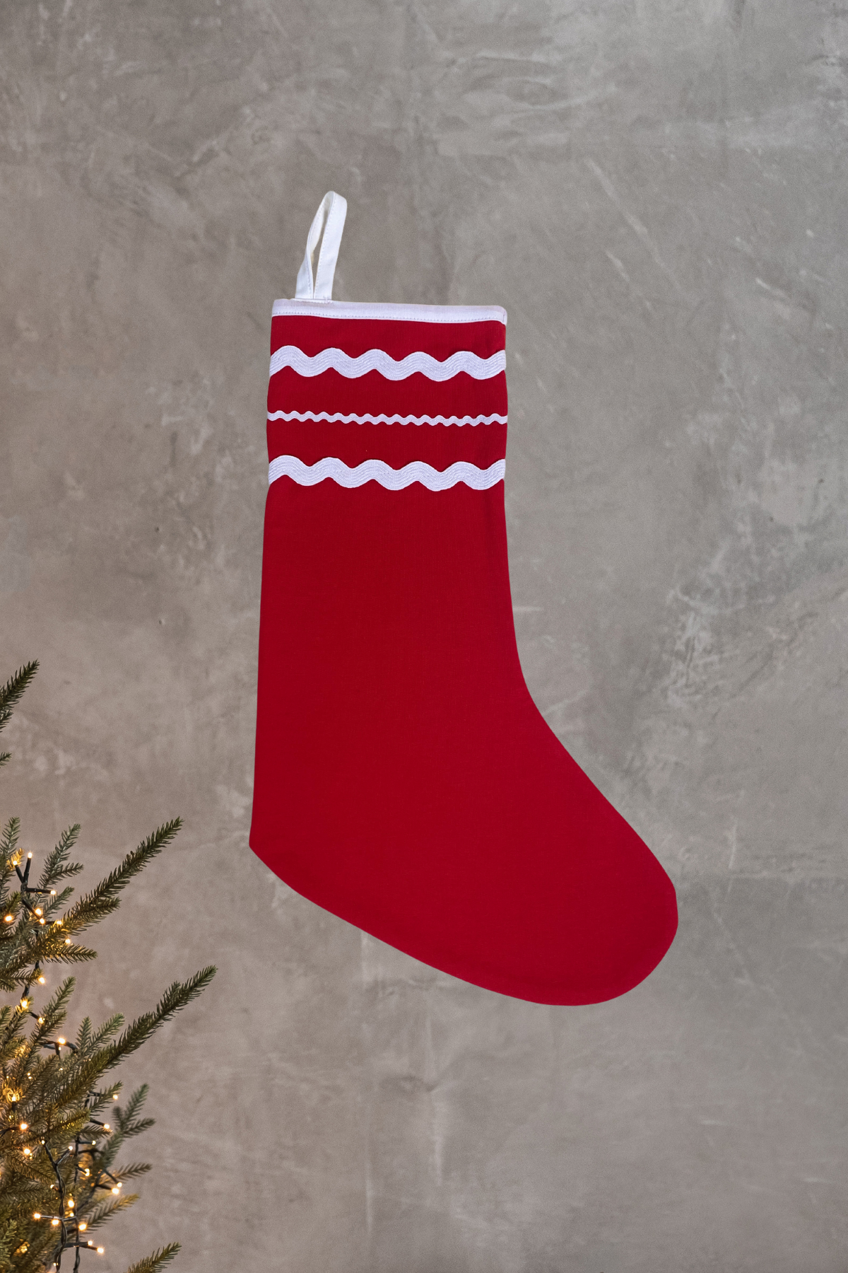 Ponpon Stocking, Organik Kumaşlı Yılbaşı Çorabı